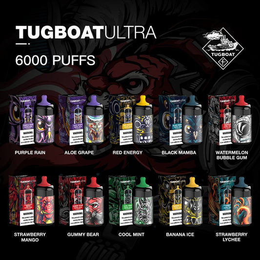 Tugboat Ultra 6000 Puffs Disposable Rechargeable Type-C